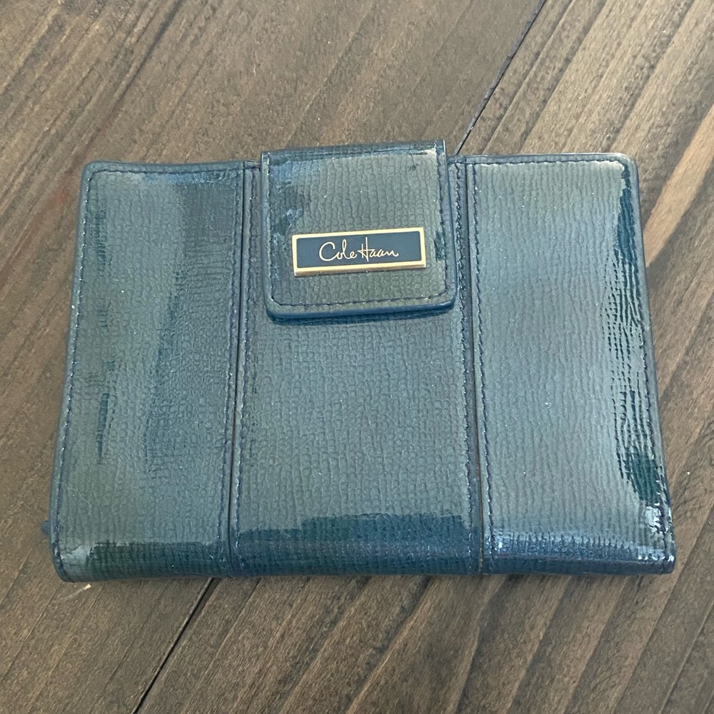 Cole Haan Patent Leather Passport Wallet